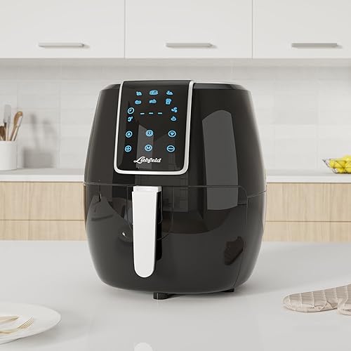 Liebfeld - Kit friteuse à air chaud [1800 W] avec panier à pain I Airfryer XXL sans graisse ni huile I Friteuse à air chaud (XXL) - Nail Gallerys