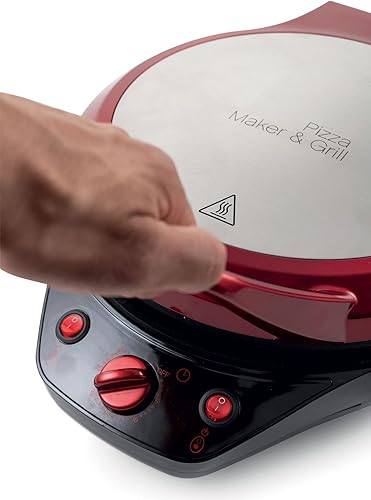 Galileo Casa 2192057 Pizza Grill 1200 W Ouverture 180 degrés, rouge - Nail Gallerys