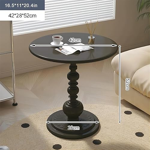 KEJIAWU Table d'appoint Ronde Martini, Table Basse en Fer forgé, Table à Boire à Base lestée, Table de Chevet Moderne, pour Petit Espace, Salon, Chambre à Coucher (Color : White) - Nail Gallerys