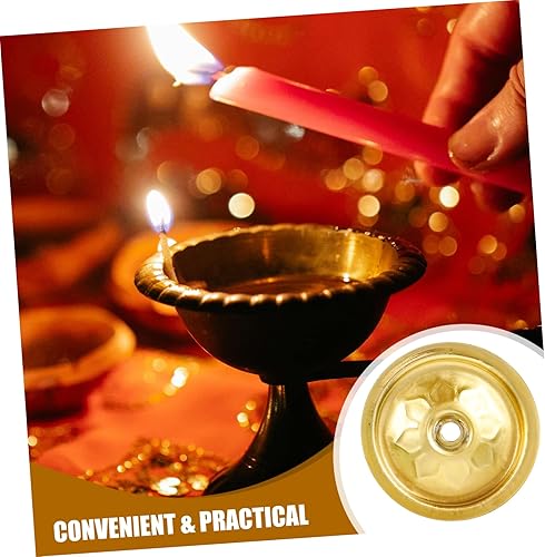 GREENADSCAPE 12pièces Support De Mèche Flottante Métal pour Lampes à Huile Disques De Mèche à Huile Bouddhistes Accessoires Élégants pour Décoration Maison - Nail Gallerys