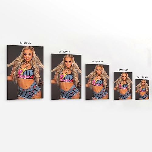 ZQYPENOZ Liv MorganImpression sur toile imperméable et résistante aux taches Convient à tout style décoratif de chambre à coucher, salon, bureau 30 x 45 cm - Nail Gallerys