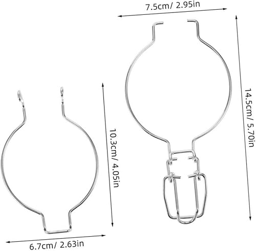 Cabilock Accessoires De Scellage 5 couvercles À Large Ouverture pour Bocaux De Conserve Et Verrous en Fil Dacier Inoxydable - Nail Gallerys