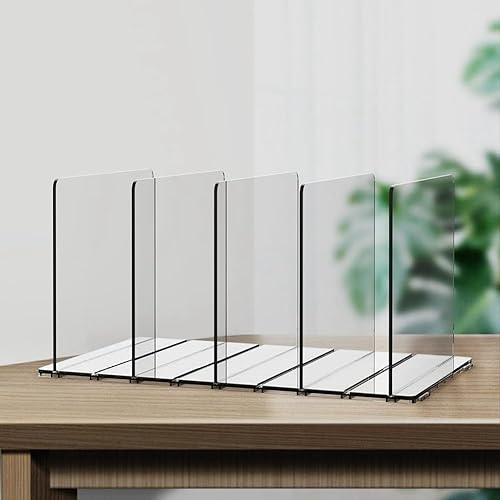 Ycagrain Organiseur de sac à main pour placard, séparateurs d'étagère pour organisation de placard, organiseurs de sac à main en plastique réglables pour placards, faciles à utiliser, transparent - Nail Gallerys