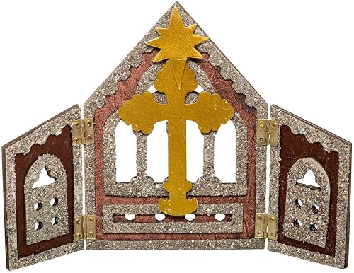 Feeric Lights et Christmas - Crèche de noël avec santons 11 santons résine h25cm - Nail Gallerys