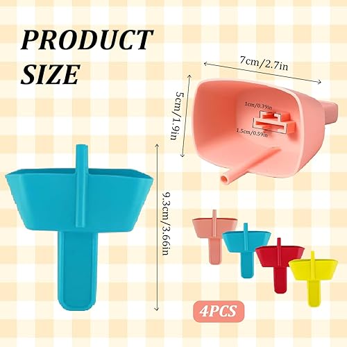 réutilisable porte glace, 4 pièces porte glace pour enfants, Support À Glace En Silicone, Popsicle Holder, supports à glace anti goutte, Porte Glace Anti Goutte avec Paille, Pour enfants et petits - Nail Gallerys