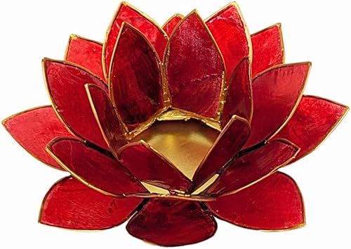 Bougeoir Fleur de Lotus 1er Chakra | Chakra Racine - Nail Gallerys