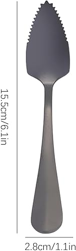 Cuillères à pamplemousse, cuillère à agrumes dentelée en acier inoxydable, outil de cuisine, ustensile de cuisine de précision, ustensile de ramassage de fruits pour kiwi, oranges, dessert, petit - Nail Gallerys