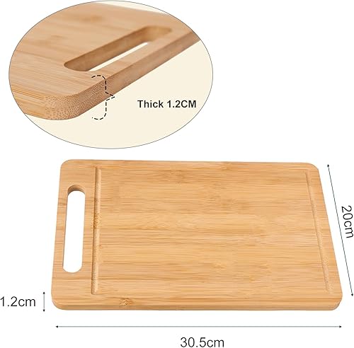 Planche a Decouper, Planche à Pain, Planche à Petit-Déjeuner, Planche Charcuterie, pour Sur Les Tables de Cuisine à la Maison, Peut Être Utilisée Comme Planche à Collation, 30.5CM x 20CM x 1.2CM - Nail Gallerys