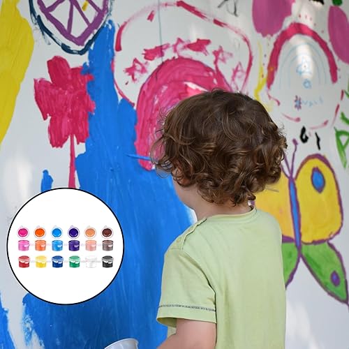 Lot de 60 pots de peinture vides - Mini pot de peinture - 5 ml - Gobelets vides avec couvercle - Petits pots de peinture - Récipients de rangement en plastique pour enfants, écoles, travaux manuels - Nail Gallerys