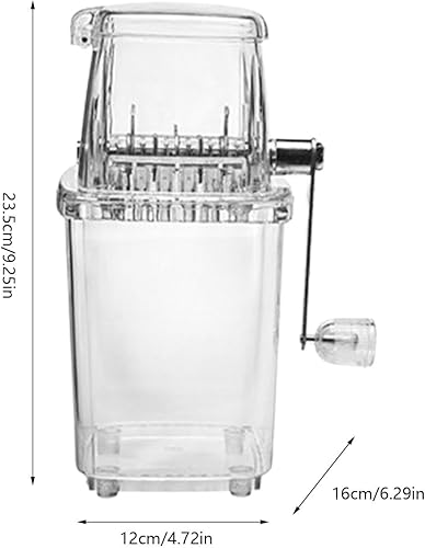 BIUDUI Machine À Glace Pilée Broyeur À Glace Blanc Broyeur À Glace Et Machine À Glace Pilée Manuel Slush Machine À Glaçons BPA Slush Machine pour Bar Cuisine Cocktails Glace Rasée - Nail Gallerys