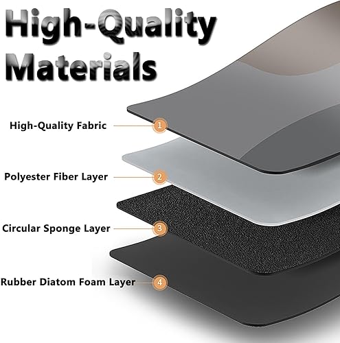 Odot Tapis Salle de Bain Absorbant Diatomite, Couleur Unie Minimaliste Tapis de Bain Antidérapant Séchage Rapide Doux pour Entrée, Baignoire, Porte d'entrée, Chevet, Canapé, Salon (Marron,50x80cm) - Nail Gallerys