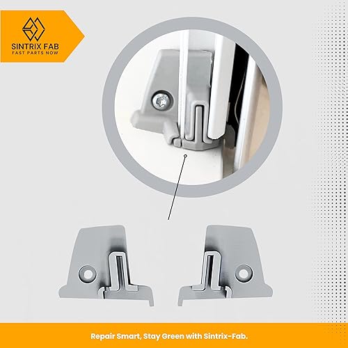 Sintrix Fab Lot de 2 supports de cordon - Compatible avec les stores VELUX DKL-S, RFL-S, 830108, 8662 - Pièce de rechange pour stores Slimline à partir de 2008 - Accessoires de fenêtre gauche et - Nail Gallerys