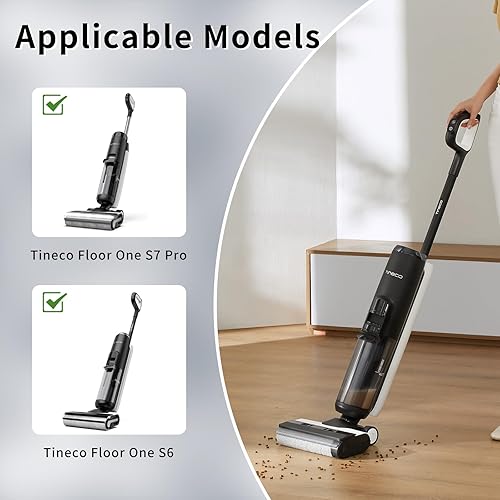 Rrochio Accessoires pour Tineco FLOOR ONE S7 PRO, 2 Brosse de Rouleau et 3 Filtre HEPA pour Aspirateur Tineco FLOOR ONE S6 Ensembles de Rechange Laveur Sec et Humide de Nettoyage - Nail Gallerys