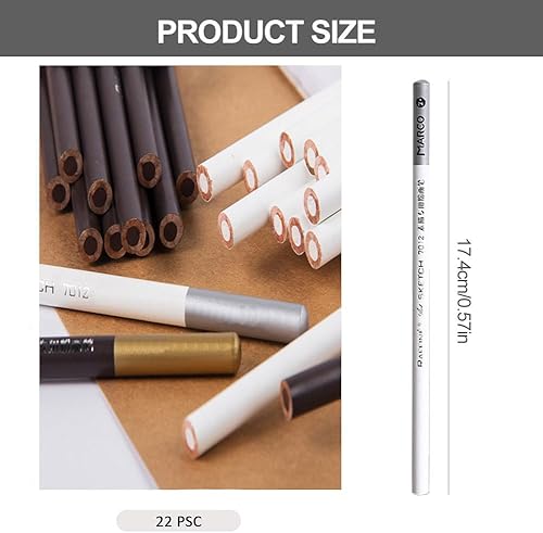 Crayon De Charbon De Bois Blanc, Crayon de Couleur Blanc, Crayon Blanc Dessin, Blanc stylo à charbon, Crayon de Croquis Blanc, Blanc Crayon à Fusain, Crayon Fusain Blanc, Pour Fournitures D'art - Nail Gallerys