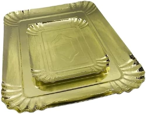 CREATI’L Kit 13 Plateaux Traiteur Doré pour Table Anniversaires Mariage Soirée Noël - Nail Gallerys