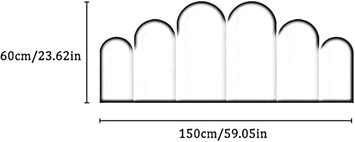 Anti-Collision 3D Rembourrage Mural pour Les Enfants, Peler Et Coller Tête De Lit Tapissé Panneaux Muraux, Imperméable Insonoriser Stickers Muraux pour La Maison Décor De Fond (Color : White, Size - Nail Gallerys