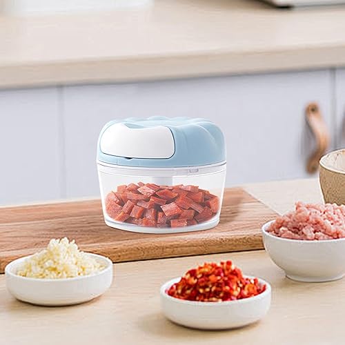 Hachoir Mélangeur Manuel - Petit Hachoir Alimentaire, Outil Manuel De Broyeur De Légumes De Cuisine | Outil Compact Pour Hacher L'oignon Pour L'ail, L'oignon, L'avocat, Le Et Le Poivre - Nail Gallerys