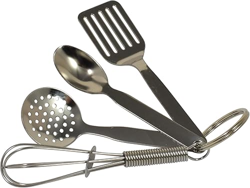 R&M International Mini kit d'outils de cuisine avec porte-clés - Nail Gallerys