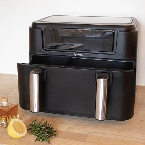 Friteuse sans huile Air fryer 10 Litres 2 Bacs 2400W Friteuse à air chaud sans PFAS - Nail Gallerys