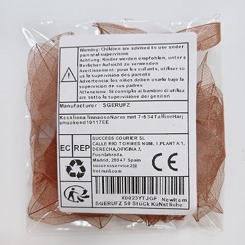 SGERUFZ 50 Pièces Artificielle Feuilles, Soie, Fausses Feuilles Exquises, Utilisé pour La Fabrication Cartes Artisanales D'Album Bricolage, Petite Fleur, Decoration - Nail Gallerys