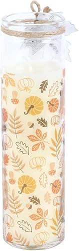 Bougie tube d'épices de citrouille d'automne – Parfum chaud de récolte, parfum longue durée, coulée à la main pour une ambiance d'automne, 236,8 g - Nail Gallerys
