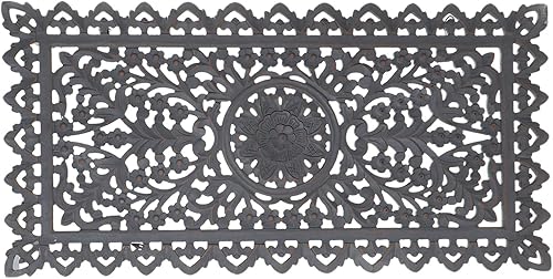 MARRAKESCH Décoration murale en bois 90 cm Grand ornement Bodhi Décoration orientale Shabby Gris - Nail Gallerys