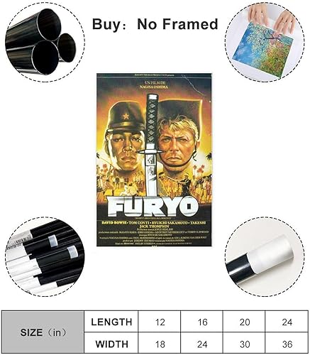 Furyo- Poster vintage sur toile pour chambre à coucher, bureau, chambre, cadeau, 40 x 60 cm - Nail Gallerys