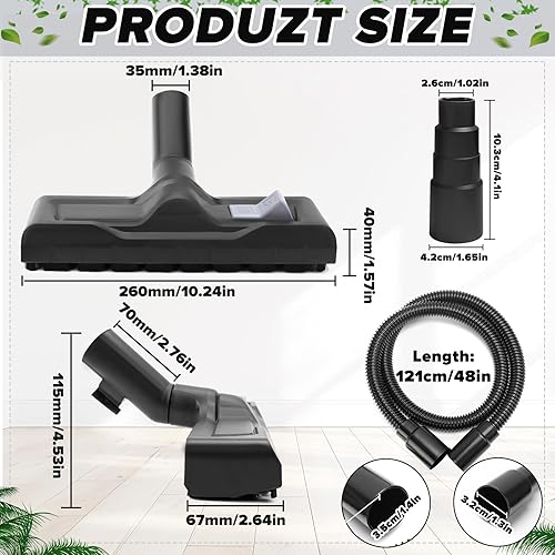 Raxfekro Brosse d'aspirateur Universelle Compatible avec Kärcher WD2, WD3, WD4, WD5, WD6 35 mm Brosse d'aspirateur Universelle Accessoire d'aspirateur pour Humide/Sec - Nail Gallerys