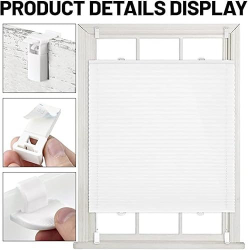 Plissé Support de Serrage Plissé Support Bouchons Pince Support sans Percer Support Ensemble de Accessoires pour Stores Enrouleurs Store Fenetre - Nail Gallerys