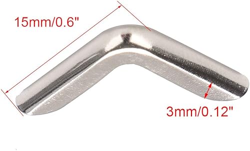 sourcing map Lot de 20 coins de protection vintage pour livres, albums, bijoux, etc. - Nail Gallerys