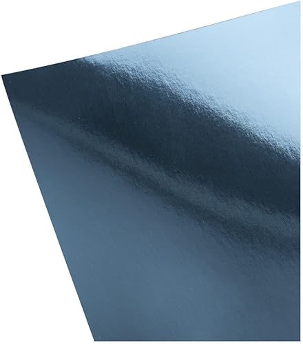 Idées avec carton miroir coeur | Papier métallisé | Papier kraft métallisé | 20 feuilles | Din A4 | 200 g/m² | Dos blanc (pastel) - Nail Gallerys