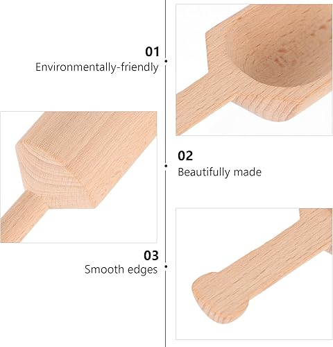 KYUQY Lot de 4 petites cuillères en bois de noyer noir de qualité supérieure pour les bocaux, les sels de bain, les cuillères à thé, les poudres de lessive, les cuillères à café - Nail Gallerys