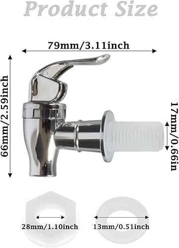 4 PièCes Bouchon Bouteille Plastique Robinet Robinet en Verre Robinet Vinaigrier PièCes De Rechange RéUtilisables pour Machines à Boissons Convient Aux Jus, BièRes, Boissons Et Vins- 16.5mm - Nail Gallerys
