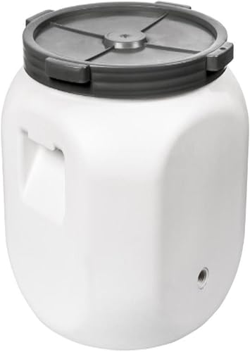Browin 360240 Fût Don Kiszot 40 L | Ouverture pour Robinet | Fût pour Chou, Concombres, pour Mariner, pour Ensilage, Alimentaire | Fût avec Couvercle | Blanc - Nail Gallerys