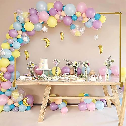 Arche de table en métal doré avec pinces, tige de décoration romantique, vaisselle de fête, cadre de ballons, support de décoration florale de bureau pour anniversaire - Nail Gallerys