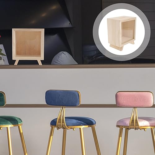 DOITOOL Tirelire en Bois Tirelire en Bois Shadow Box avec Cadre en Bois De Verre Acrylique Tirelire en Bois Tirelire Bricolage Banque D'économie d'argent pour Enfants Adultes Décoration - Nail Gallerys