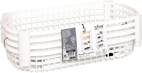 5five - resserre avec paniers 4 niveaux blanc - Nail Gallerys