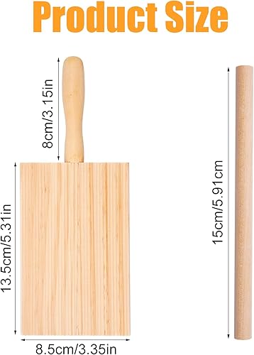 2 Pièces Planche à Pâtes, Palette En Bois De Gnocchi, Planche à Gnocchi, Gnocchis Au Bois, Pasta Boards, Planche pour Garganellis et Gnocchis avec 1 Bâton, pour Cuisine Maison Nouilles Outil - Nail Gallerys
