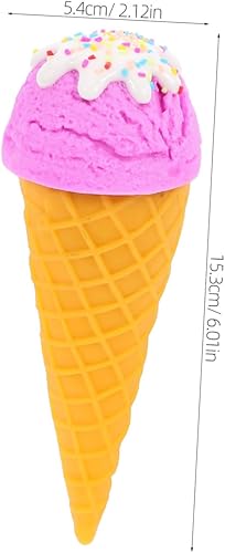 ULTECHNOVO Modèle De Crème Glacée Réaliste Simulation Réaliste Jouets De Crème Glacée Cornet De Crème Glacée Artificiel Affichage D'Imitation De Fête Fausse Nourriture - Nail Gallerys