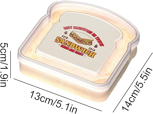 Porte-Sandwich | Boîte À Sandwich Pour Enfant Et Adulte | Porte-Repas Boîte À Collation Réutilisables Pour Rouleaux Suisses, Hamburgers, Pâtes, Salades, Biscuits | Récipient À Sandwich Sans BPA - Nail Gallerys