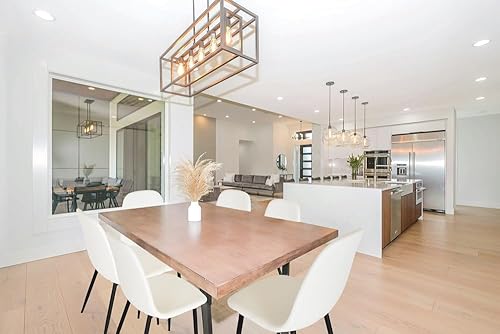 KEKOHOME Lot de 4 chaises Salle à Manger Sole Pieds en Acier Noir Mat, Tissu Gris Clair - Nail Gallerys