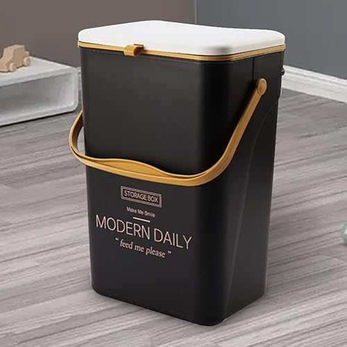 OKESYO Poubelle à compost pour cuisine, petite poubelle suspendue avec couvercle et poignée, 7 l/12 l, poubelle à suspendre pour la cuisine tous les jours, anti-odeurs et lavable - Nail Gallerys