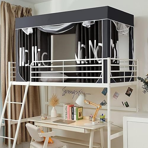 Moustiquaire pop-up pour lit – Rideaux de lit superposés pour dortoir d'étudiant | Rideau de tente de lit simple et filets d'ombrage pour une protection anti-poussière | University Essential - Nail Gallerys