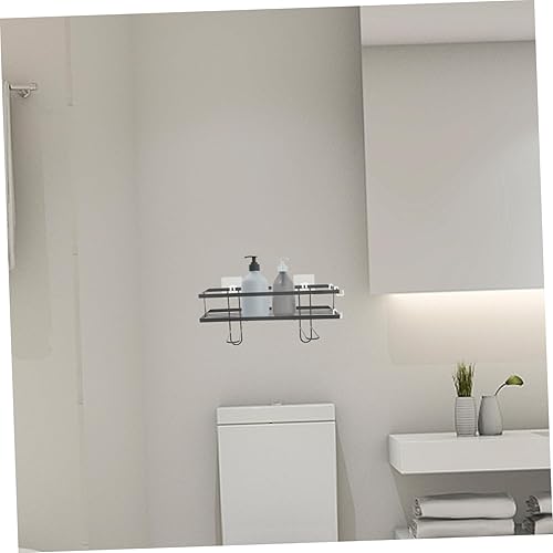 PRETYZOOM Étagère De Toilette en Fer Support De Rangement pour Salle De Bain Design Compact Moderne Et Élégant Blanc À Une Seule Couche - Nail Gallerys