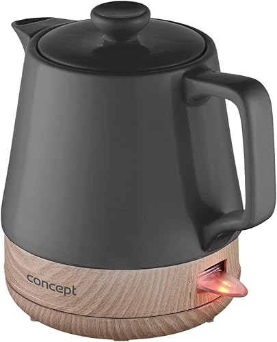 CONCEPT Hausgeräte Bouilloire en céramique RK0062-1 l - Anthracite - Nail Gallerys