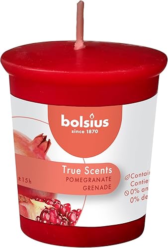 Bolsius - Mini Bougies Parfumées - oud wood - Marron - Lot de 12 - Longue Durée de Combustion 15 Heures - Bougies Votives - avec Extraits Naturels - Cire Naturelle et Végane - Sans Huile de Palme - Nail Gallerys