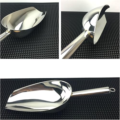 KUNANG Pelle à Glaçons en Acier Inoxydable Pelle à Farine Multi-Usages pour Cuisine et Bar Glaçons Pelle à Glaçons - Nail Gallerys