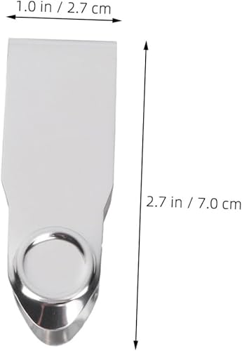 Générique Lot De 4 Équeuteurs De Fraises Multifonctions En Acier Inoxydable Argenté - Nail Gallerys