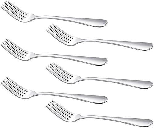 HornTide Ensemble de 6 cuillères à soupe Cuillère à bouillon Couverts en acier inoxydable Polissage miroir 18,8 cm 7,4 pouces - Nail Gallerys