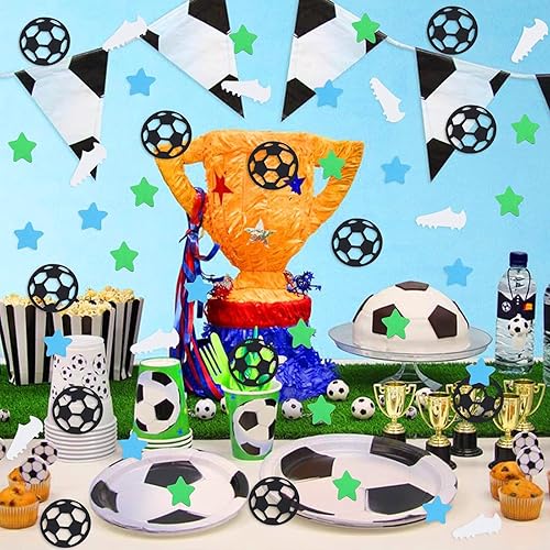 Confettis décoratifs de football, décoration de table, jeu de football, décoration de fête, confettis pulvérisateurs de coupe du monde, confettis colorés, scène de lancer, accessoires de décoration - Nail Gallerys